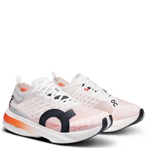 NEW in Box ON Running Cloudboom Strike White Black Orange 12.5 US 47.5 Last Pair - Picture 1 of 7